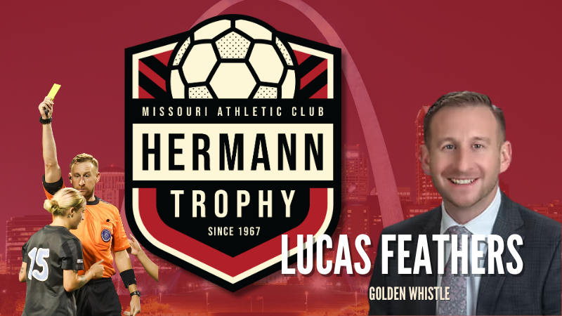 LUCAS FEATHERS NAMED INAUGURAL MAC/HERMANN GOLDEN WHISTLE AWARD RECIPIENT
